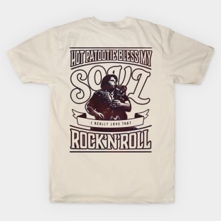 Eddie's Hot Patootie Textured Classic Rock Vintage Style T-Shirt